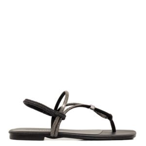 Rasteira Strass Preto